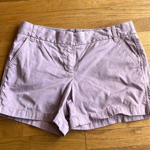 Mauve J.Crew Chino shorts size 10